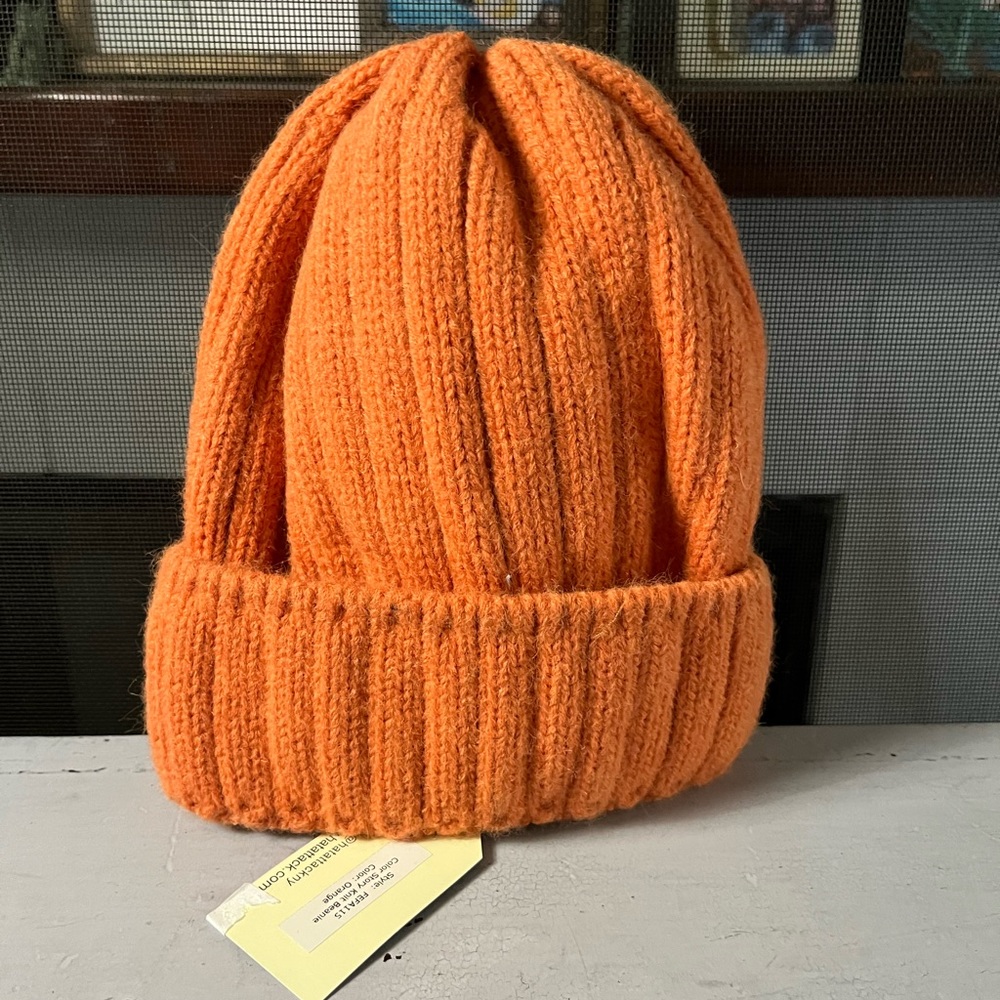 Hat Attack Color Story Knit Beanie in Orange